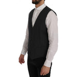 Dolce & Gabbana Gray STAFF Wool Stretch Vest
