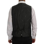 Dolce & Gabbana Gray STAFF Wool Stretch Vest