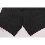 Dolce & Gabbana Gray STAFF Wool Stretch Vest