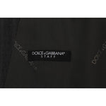 Dolce & Gabbana Gray STAFF Wool Stretch Vest