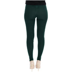 Dolce & Gabbana Green Cashmere Stretch Tights