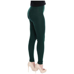 Dolce & Gabbana Green Cashmere Stretch Tights