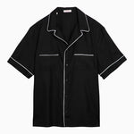 Valentino Black silk bowling shirt Shirts