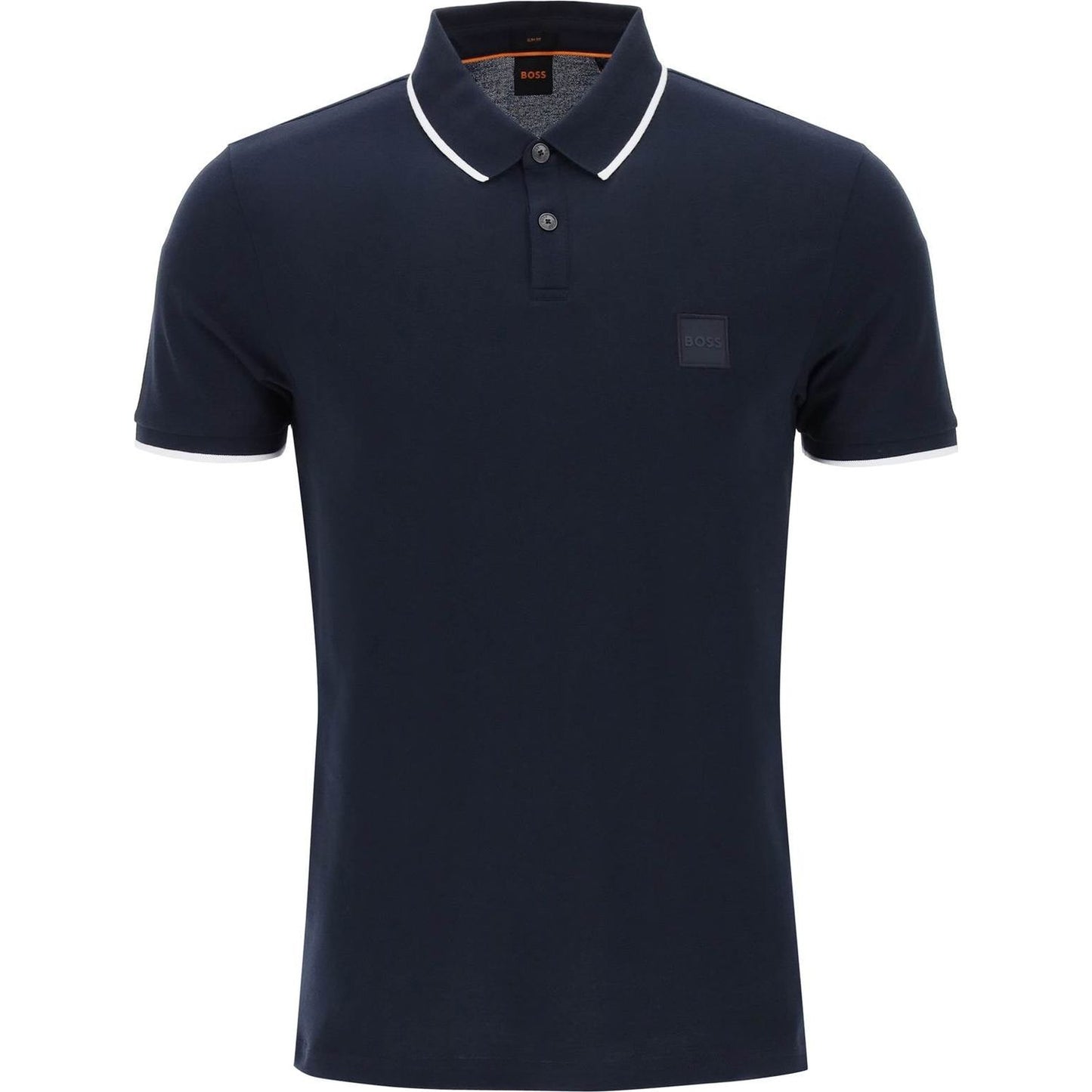 Boss slim fit piqué polo shirt with tipped Topwear Boss