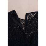 Dolce & Gabbana Blue Taormina Floral Lace Sheath Dress