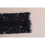 Dolce & Gabbana Blue Taormina Floral Lace Sheath Dress