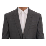 Dolce & Gabbana Gray Wool MARTINI Slim Blazer