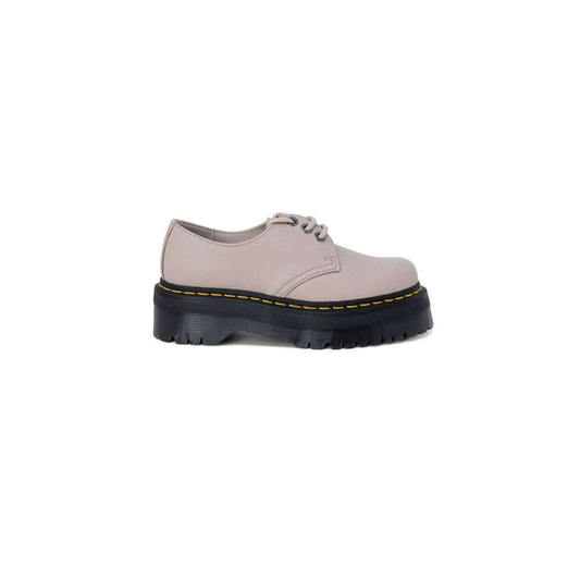 Women's lace-up Dr. Martens purple leather sneaker, autumn/winter collection, 2 cm heel height, durable 100% leather construction