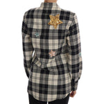 Dolce & Gabbana Black White Fairy Tale Crystal Shirt
