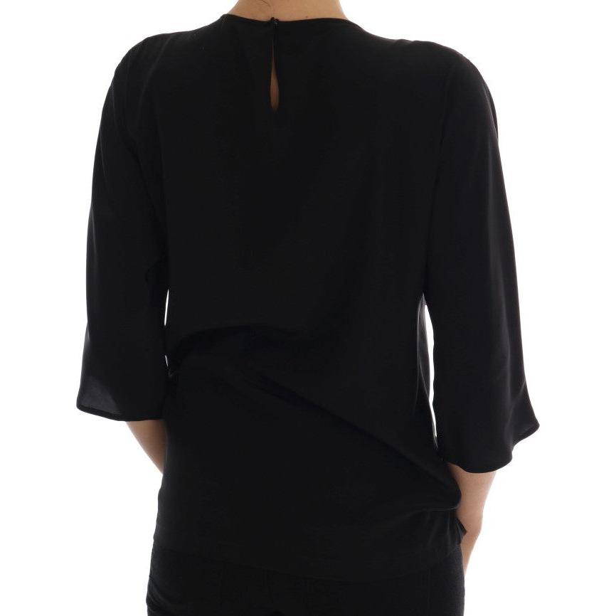 童话刺绣真丝衬衫