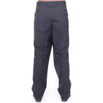 Dolce & Gabbana Black Wool Stretch Pleated Pants Jeans & Pants