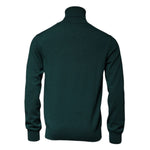 Dolce & Gabbana Green Cashmere Turtleneck Men Pullover Sweater