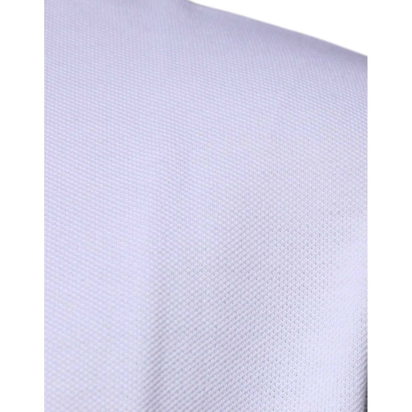 Versace White Viscose Collared Men Polo Short Sleeves T-shirt