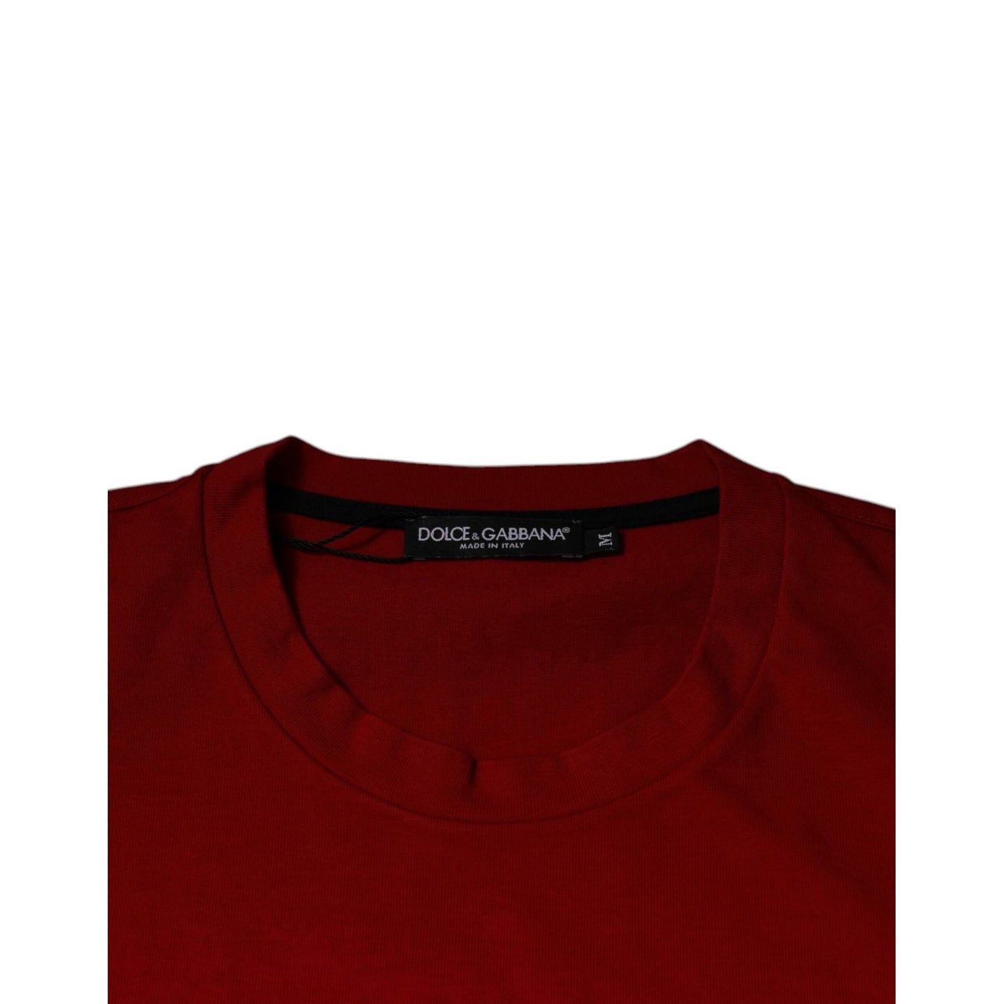 Dolce & Gabbana Red DG Eye Cotton Crew Neck T-shirt