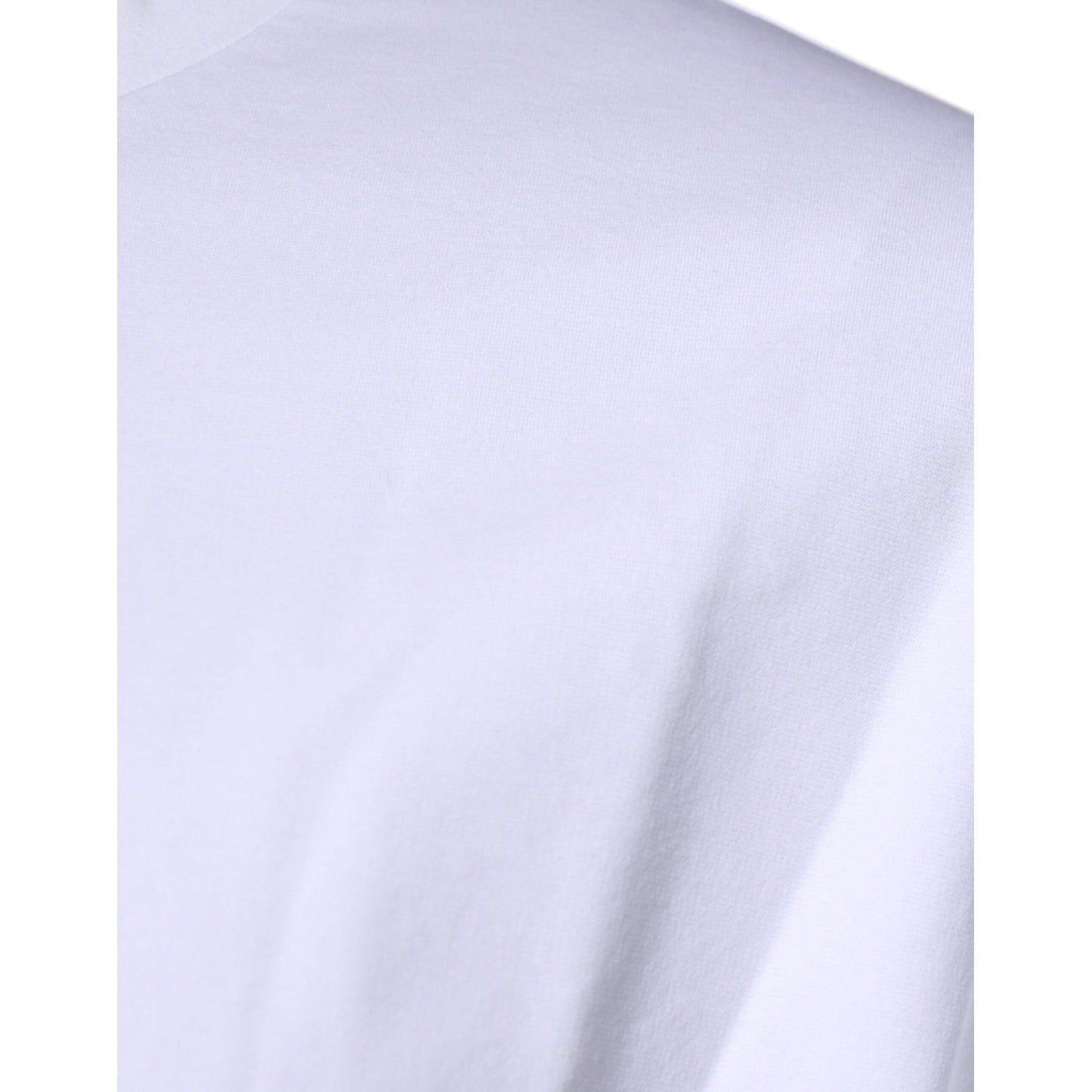 Dolce & Gabbana White DG Logo Cotton Crew Neck T-shirt