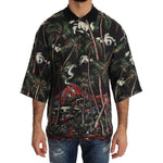 Dolce & Gabbana Black Volcano Sicily Short Sleeve T-Shirt