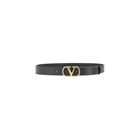 Valentino Garavani VLogo Belt with leather design and distinctive V buckle, perfect for adding a sophisticated touch to any outfit.