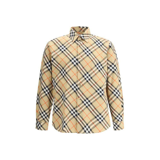 Burberry Archive Check Shirt with classic collar and button closure, featuring iconic plaid pattern for timeless elegance and style.