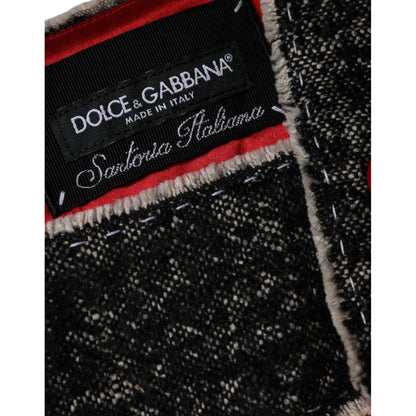 Dolce & Gabbana Red Wool Sleeveless A-line Flared Mini Dress