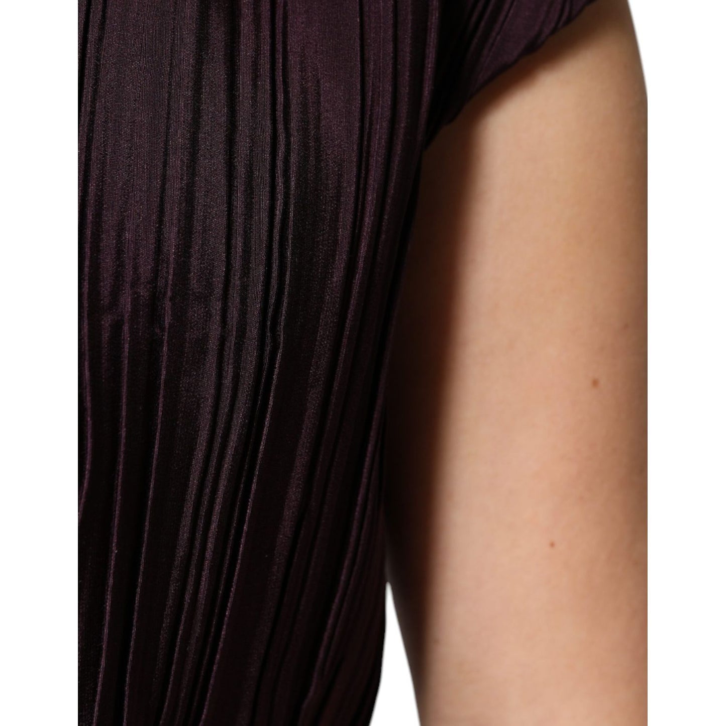 Barbara Casasola Brown Silk Short Sleeves Sheath Maxi Dress