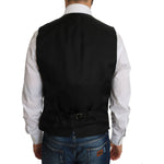 Dolce & Gabbana Black Silk Dress Waistcoat