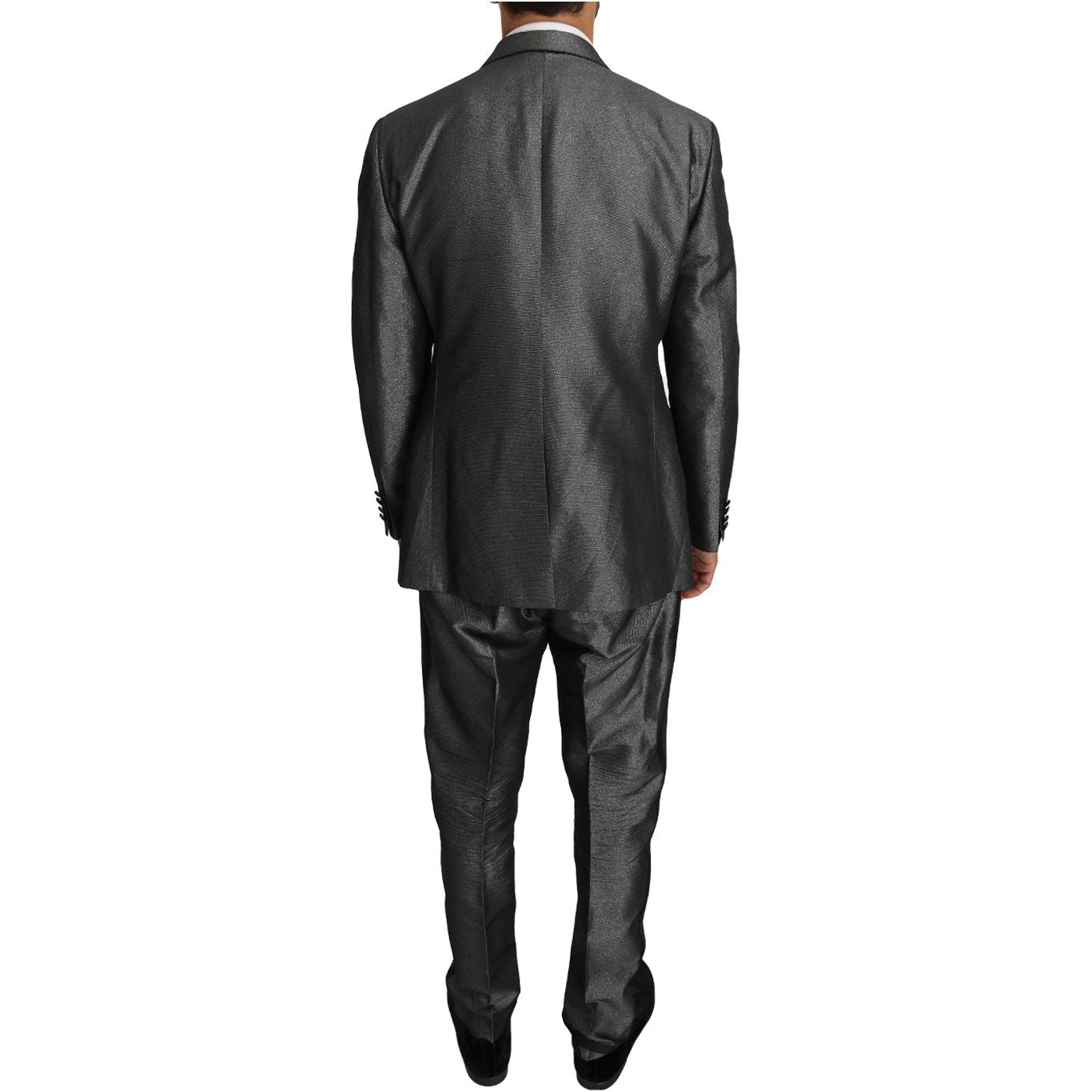 Dolce & Gabbana Gray Patterned MARTINI 2 Piece Suit
