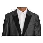 Dolce & Gabbana Gray Patterned MARTINI 2 Piece Suit