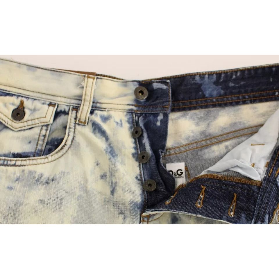 Dolce & Gabbana Blue D&G Cotton Washed Jeans Denim Shorts NOC10555-W25
