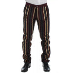 Dolce & Gabbana Multicolor Striped Runway 3 Piece Slim Fit Vest Suit