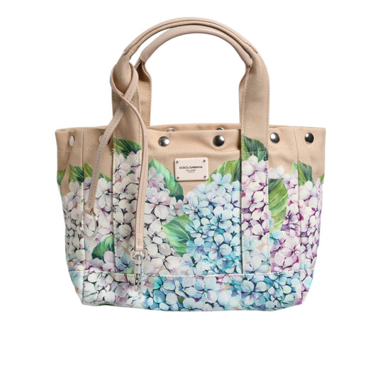 Dolce & Gabbana Multicolor Floral Canvas TANIA Top Handle Tote Bag