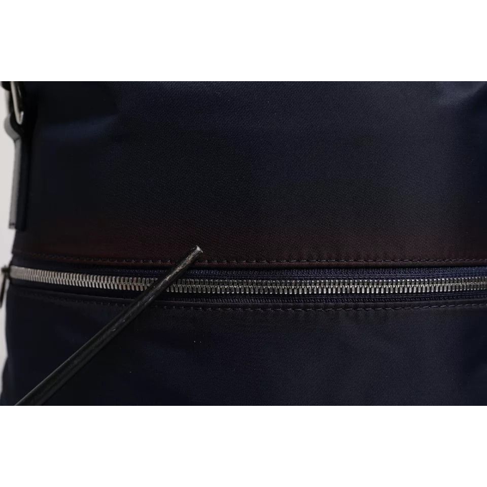 Dolce & Gabbana Dark Blue Nylon Shoulder Baby Tote Diaper Bag