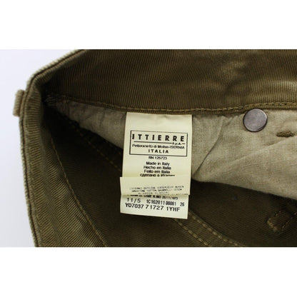 Cavalli Green Wash Slim Fit Cotton Stretch Jeans