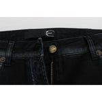 Cavalli Blue Cotton Stretch Baggy Relax Jeans