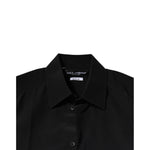 Dolce & Gabbana Black Silk Long Sleeves GOLD Dress Shirt