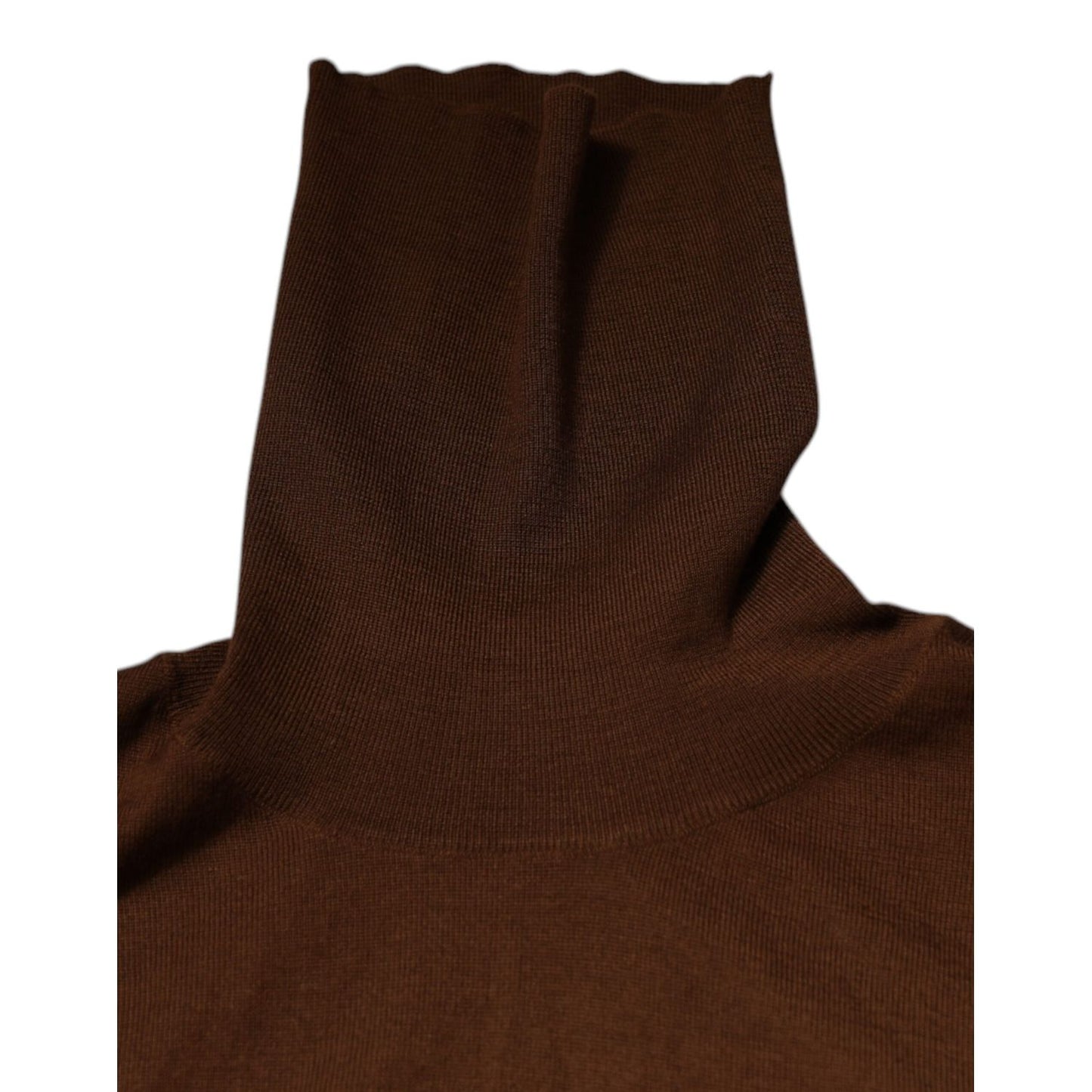 Dolce & Gabbana Brown Cashmere Turtleneck Pullover Sweater