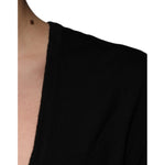 Dolce & Gabbana Black Wool Round Neck Pullover Sweater