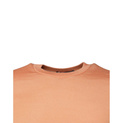 Dolce & Gabbana Beige Wool Crewneck Pullover Cropped Sweater