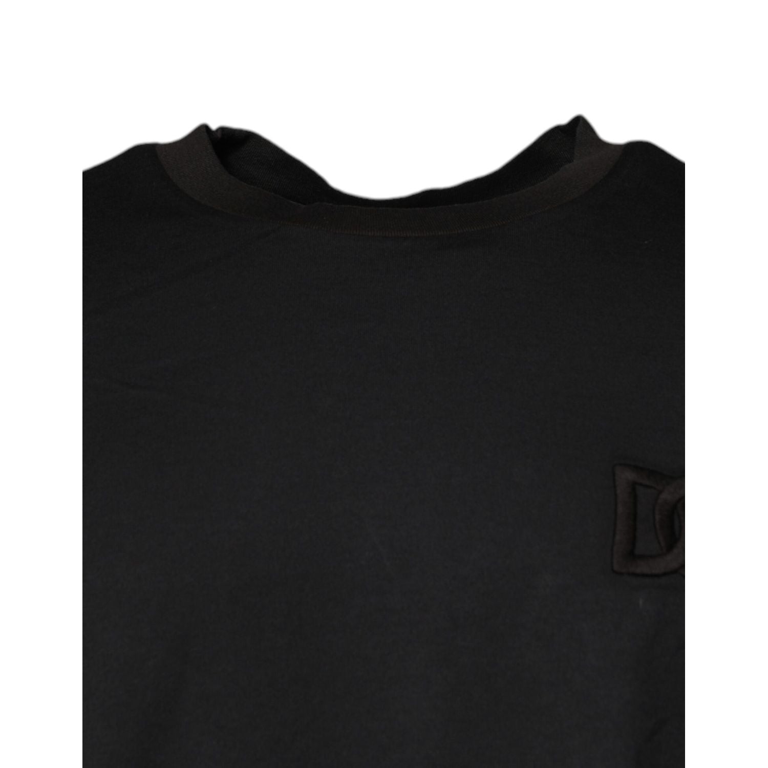 Dolce & Gabbana Black Logo Crew Neck Short Sleeves T-shirt