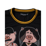Dolce & Gabbana Black 2019 Year Of The Pig Crew Neck T-shirt