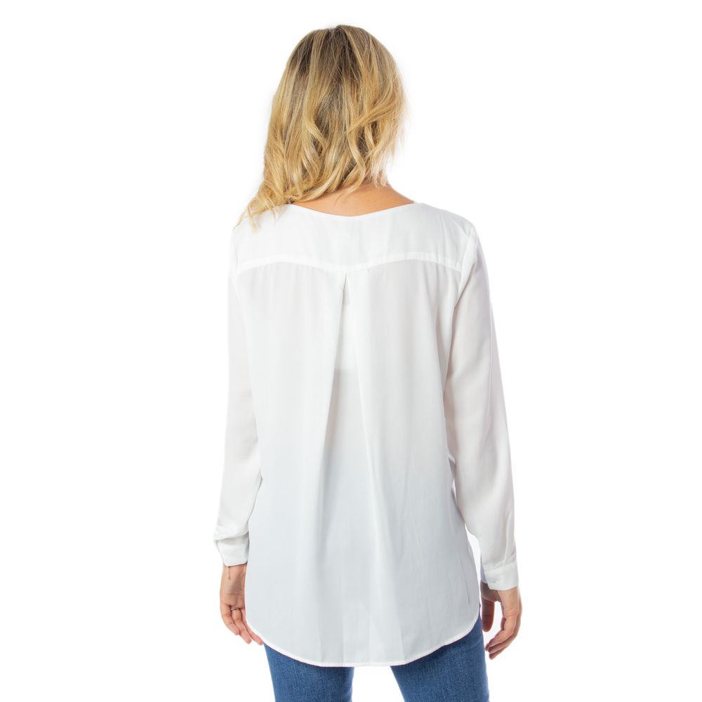 Vila Clothes Cream Polyester Blouse