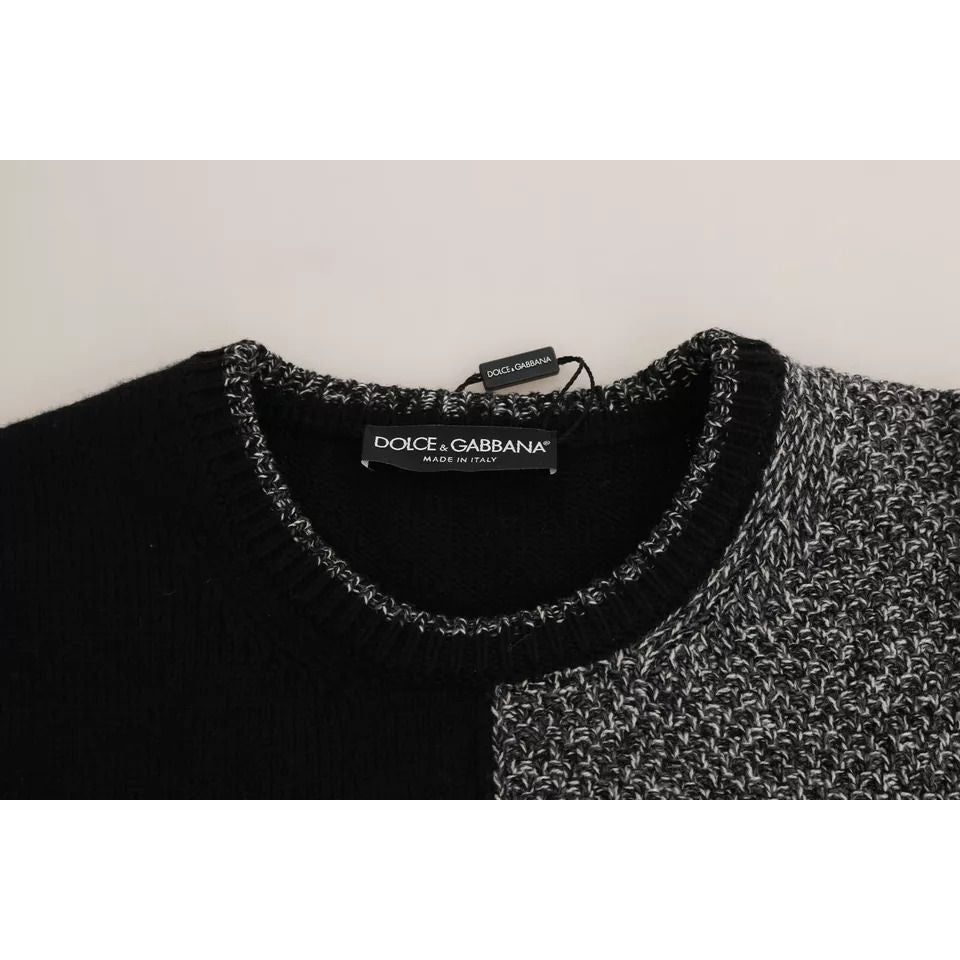 Dolce & Gabbana Multicolor KING Knight Monkey Knitted Cashmere Wool Sweater