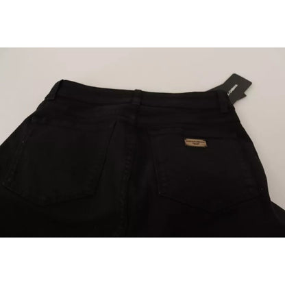 Dolce & Gabbana Black Cotton Stretch Skinny Denim Jeans