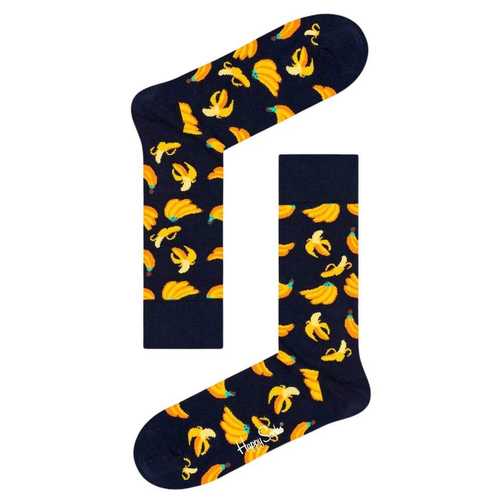 Happy Socks Black Cotton Sock