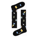 Happy Socks Black Cotton Sock