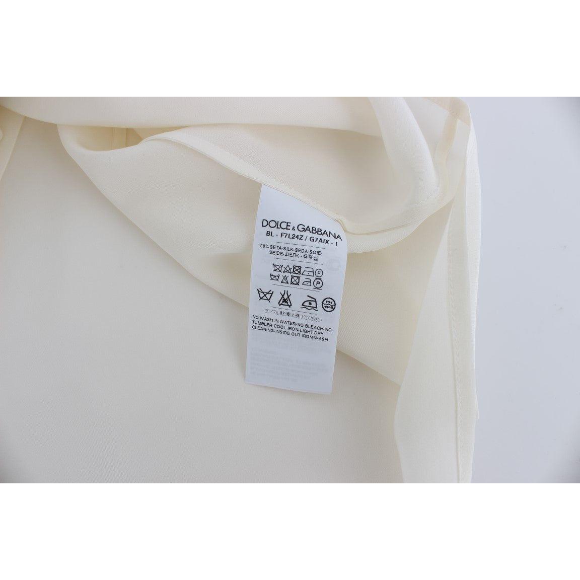 象牙色亮片真丝上衣