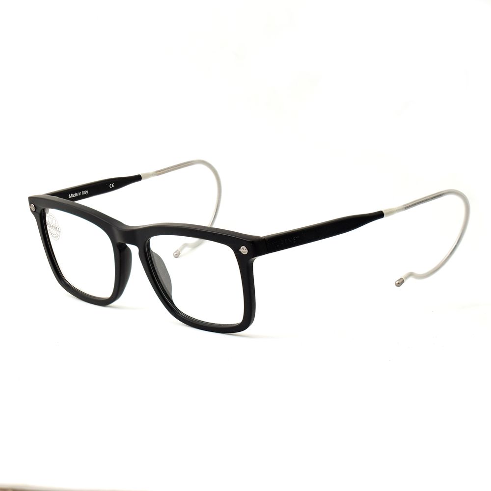 Vuarnet Black Acetate Frames with flexible temples, model VL1512, featuring dimensions 52/18/110 mm.
