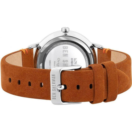 Ben Sherman Brown Fabric Watch 1728,67434610848,Ben Sherman,Brown,Men,New with tags,Watches,Watches for Men - Watches Ben Sherman BSWB043TAC