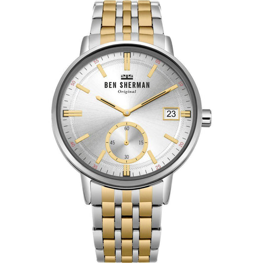 Ben Sherman Gold Stainless Steel Watch 1728,67434610848,Ben Sherman,Gold,Men,New with tags,Watches,Watches for Men - Watches Ben Sherman BSWB071GSMAC