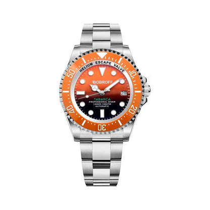 Bobroff Silver Stainless Steel Watch