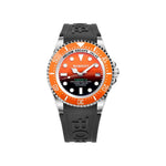 Bobroff Black Rubber Watch